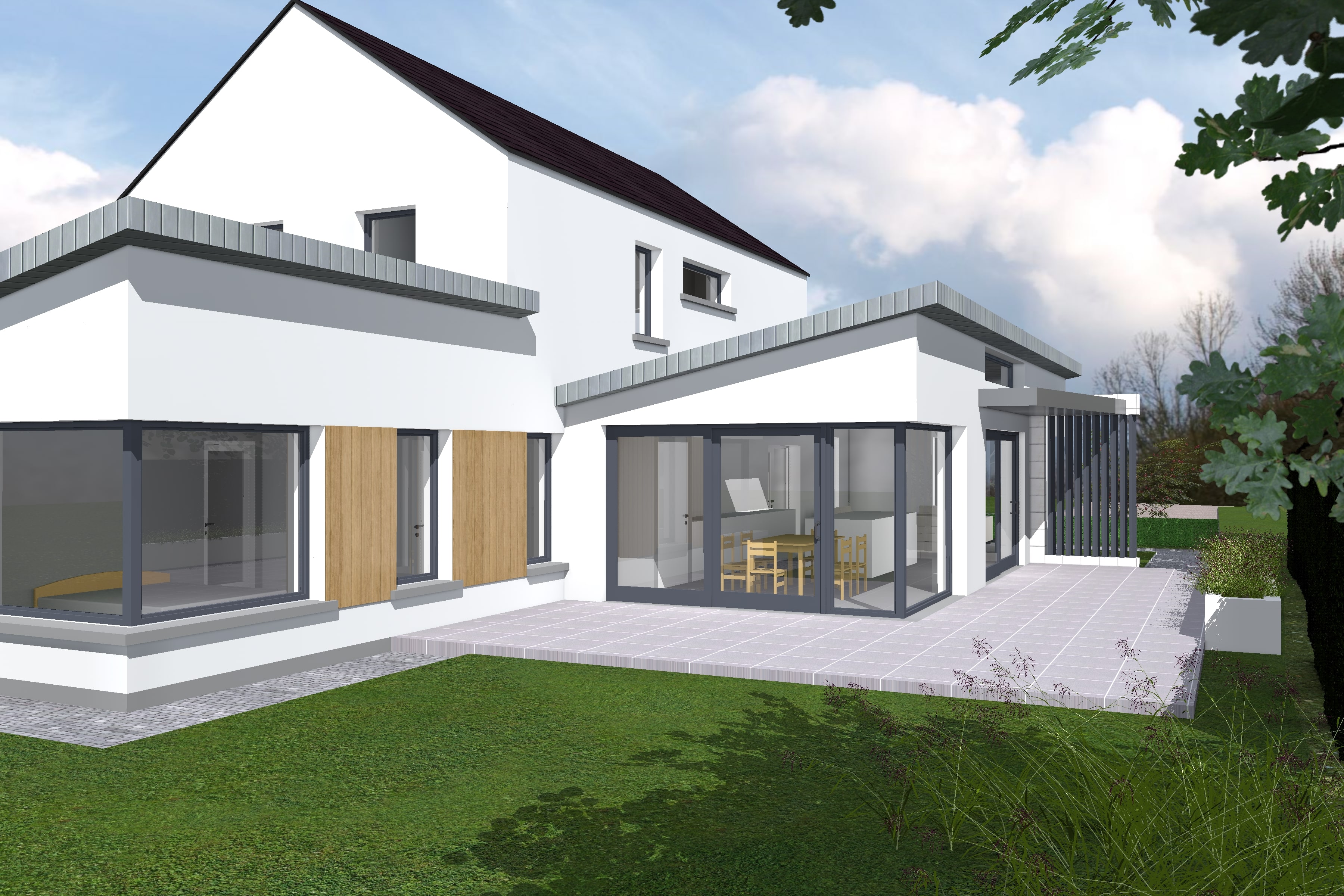 Render of an in-progress project in Listowel