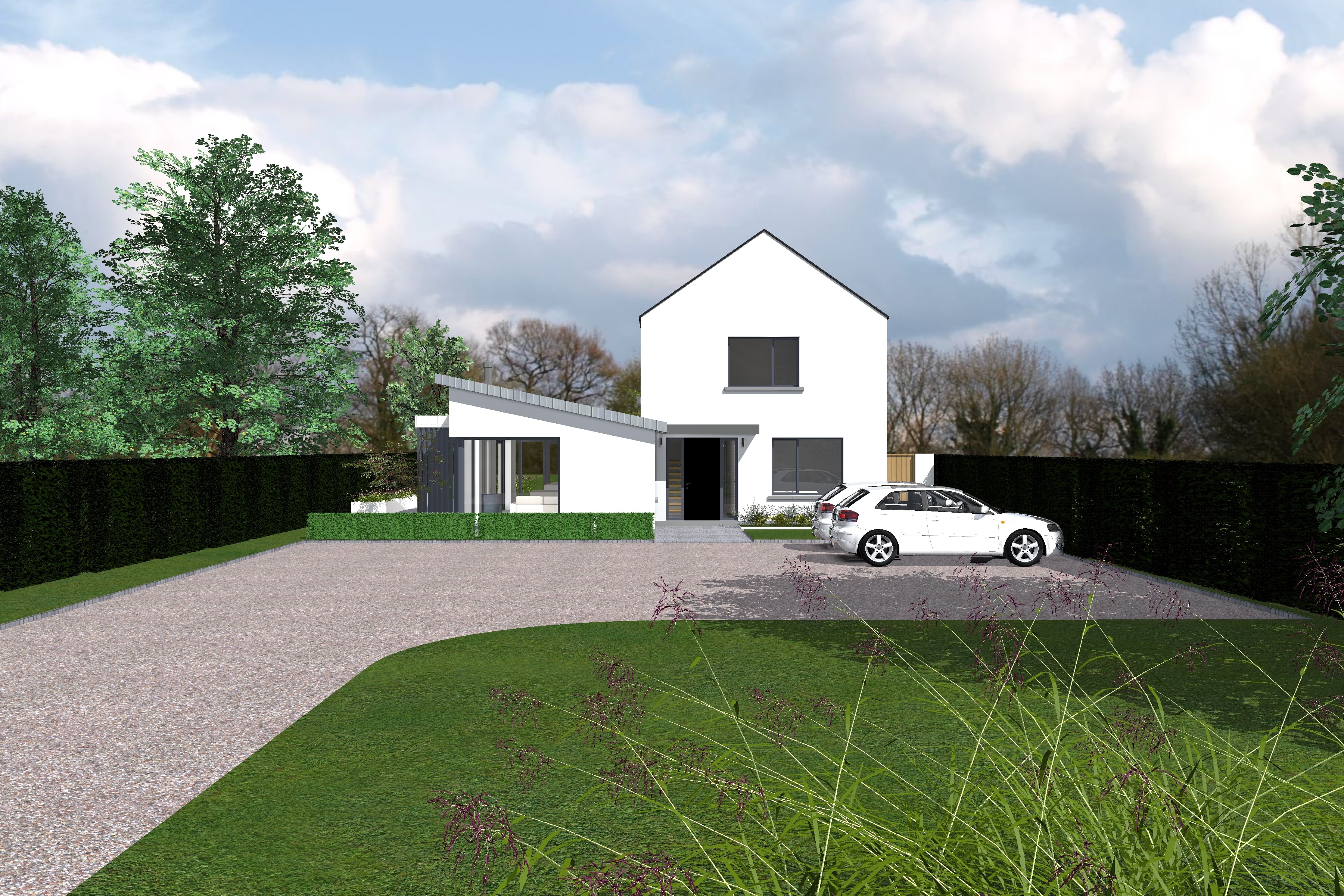 Render of an in-progress project in Listowel