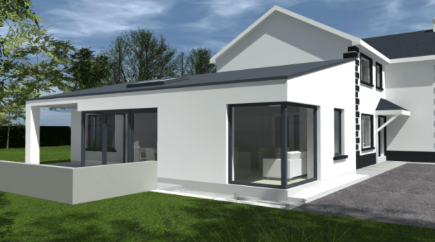 Render of in-progress house in Castleisland